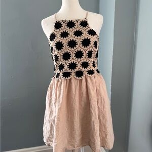 Charming Black and Cream Dress